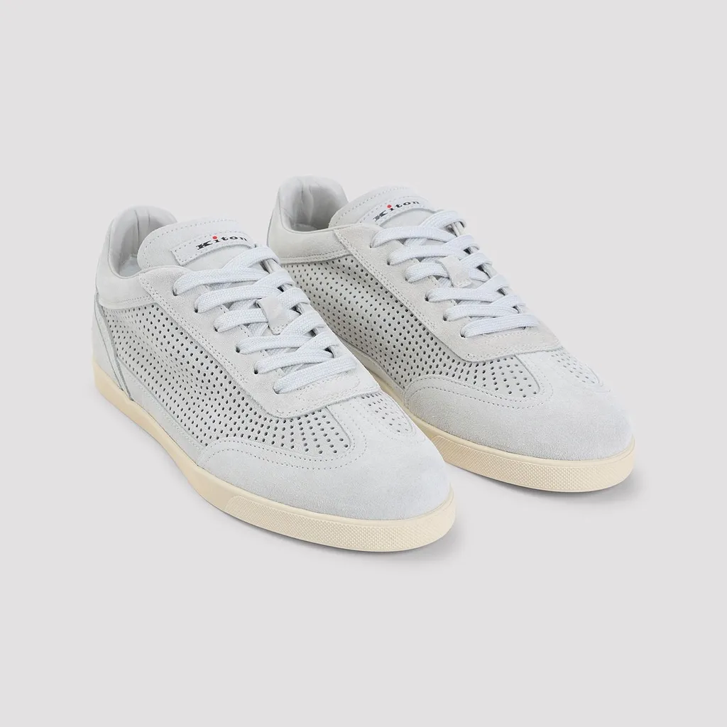 Kiton Ussa 397 Perforated Low-Top Sneakers