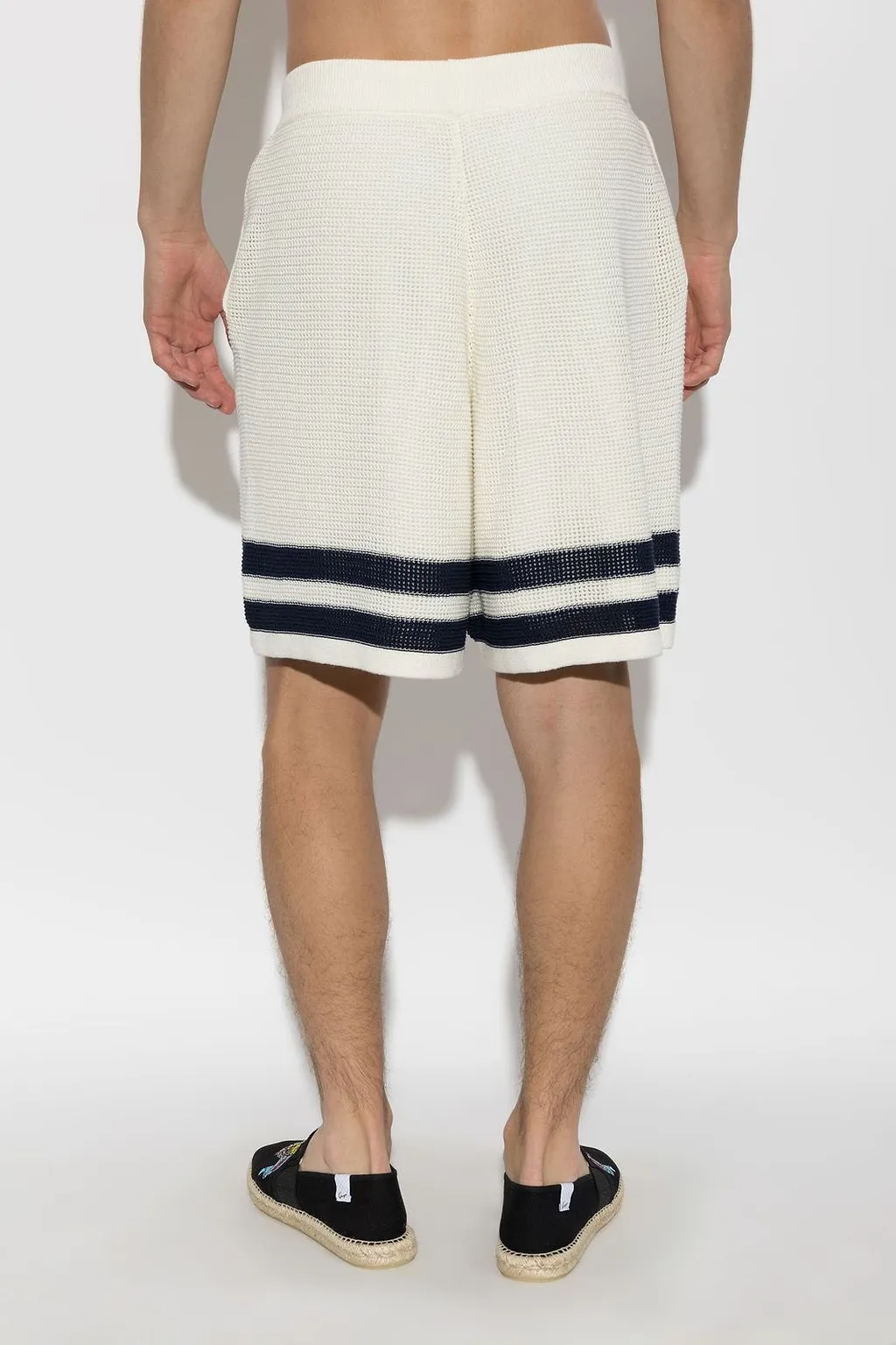 Kenzo Textured Stripe Knit Shorts