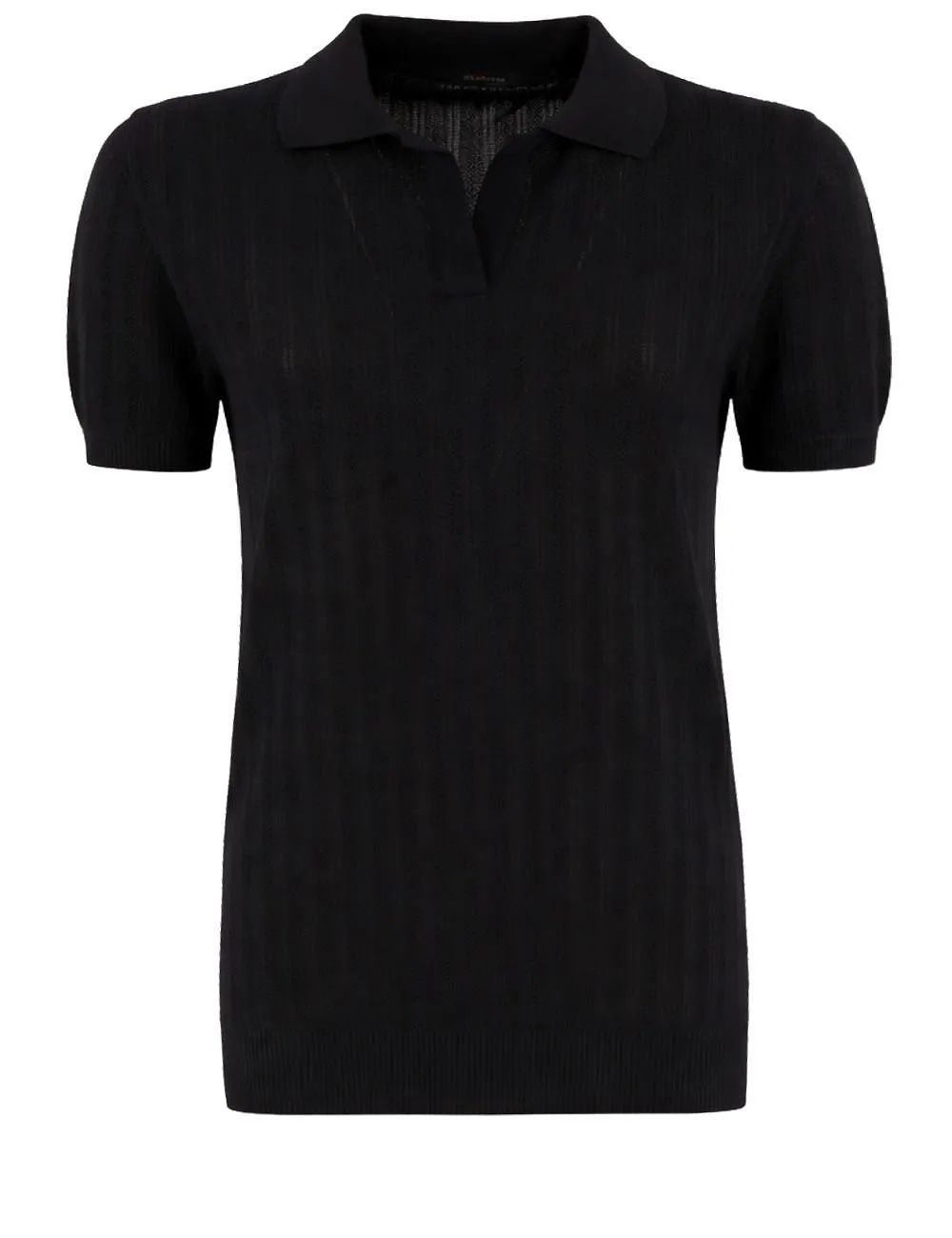 Kiton V-Neck Short-Sleeved Knitted Polo Shirt