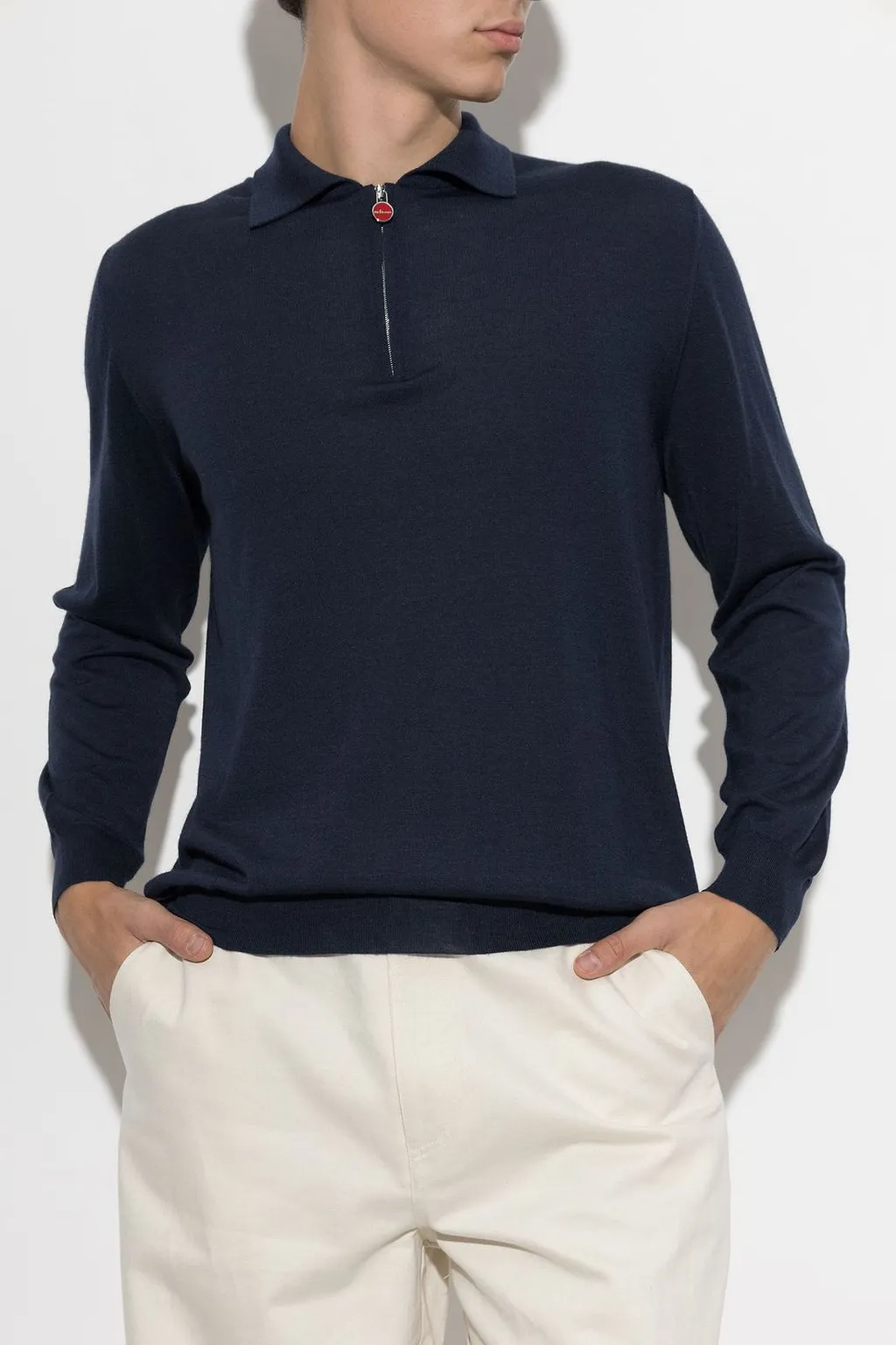 Kiton Zip Neck Knitted Sweater