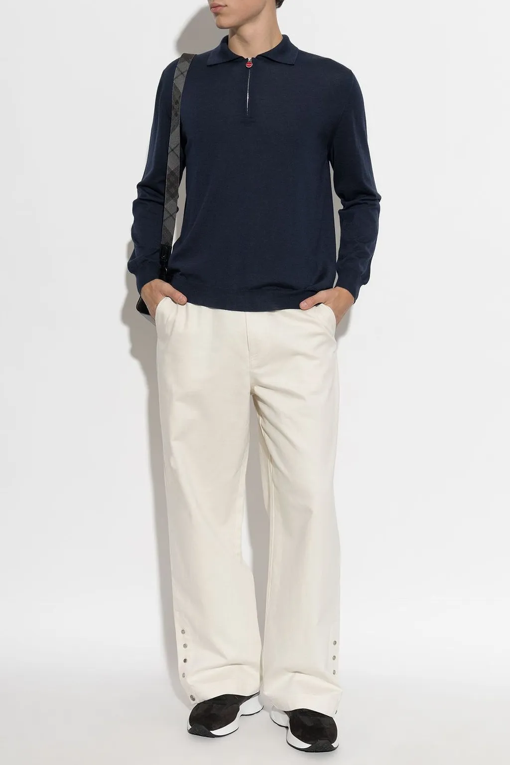 Kiton Zip Neck Knitted Sweater