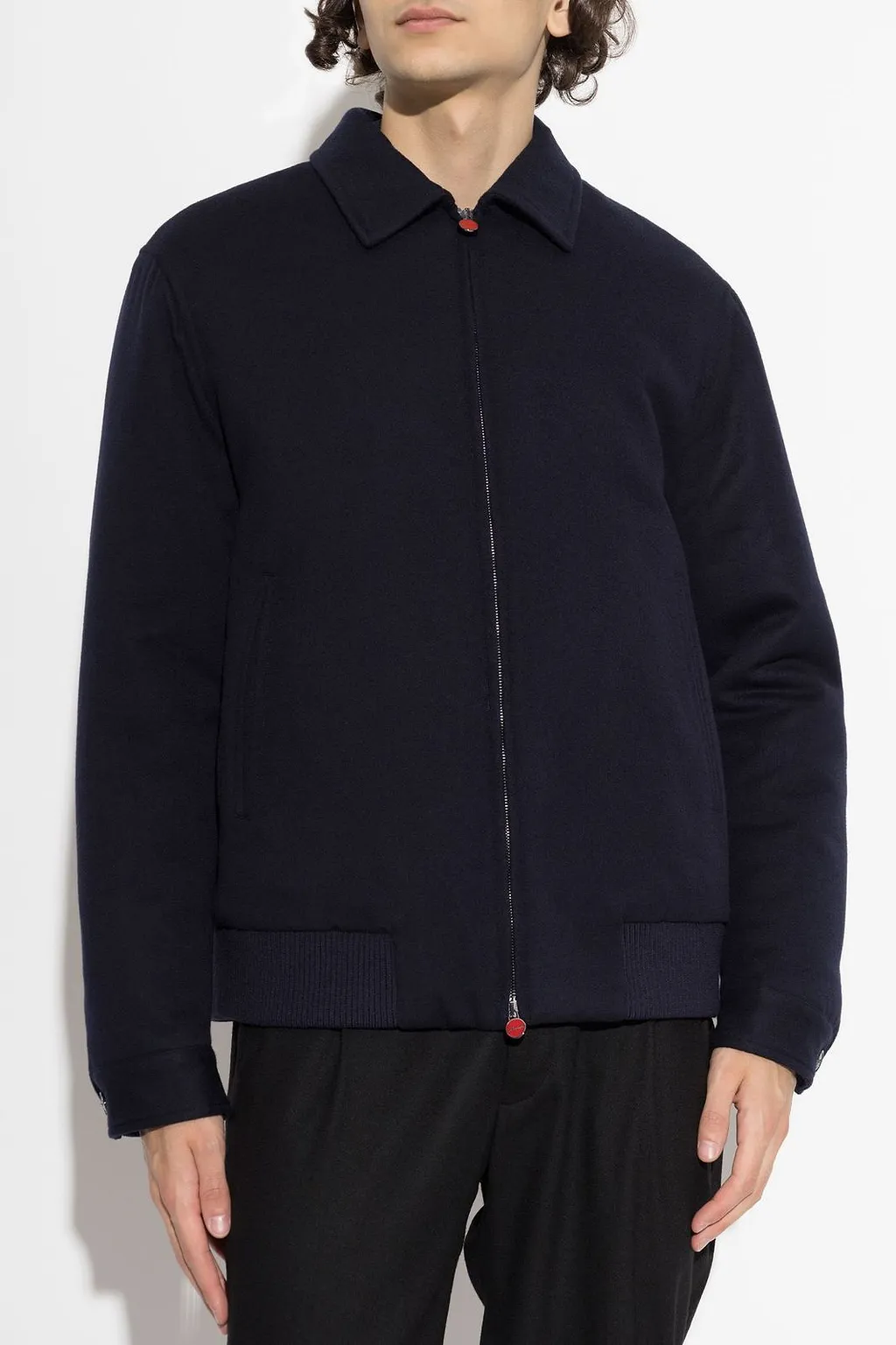 Kiton Zip-Up Wool Jacket