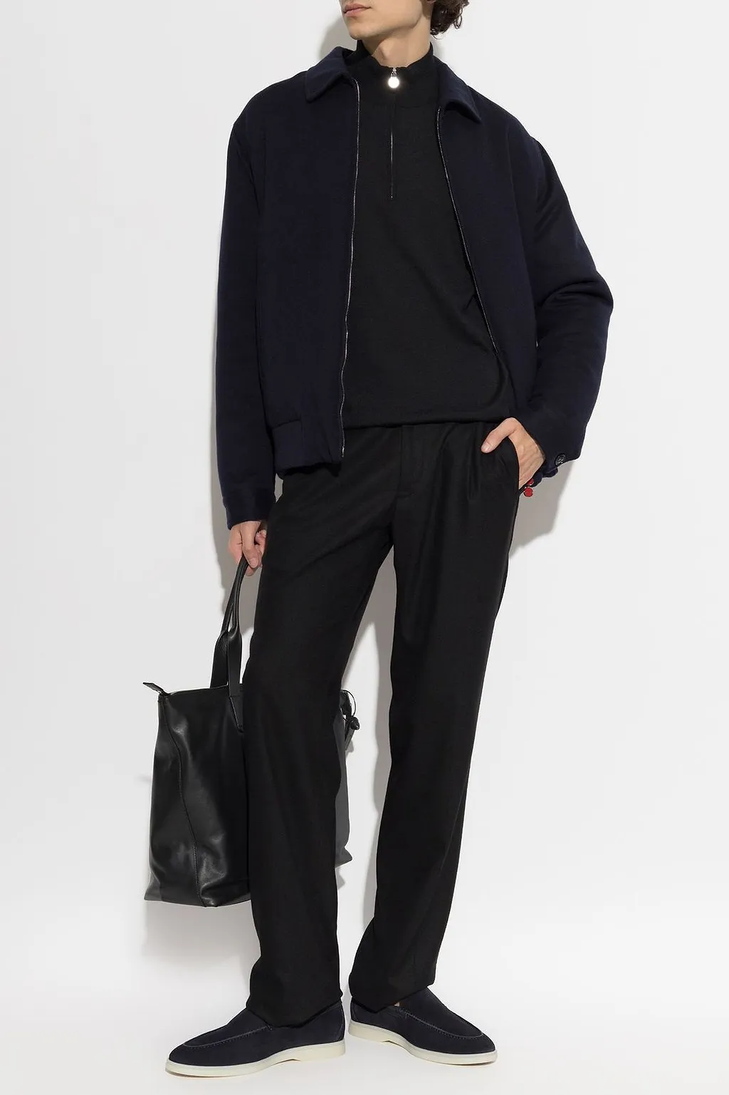 Kiton Zip-Up Wool Jacket