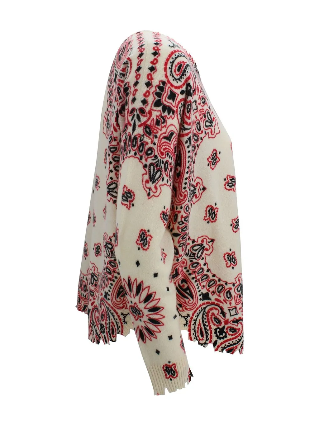 Kujten Mela Bandana Print Knitted Jumper