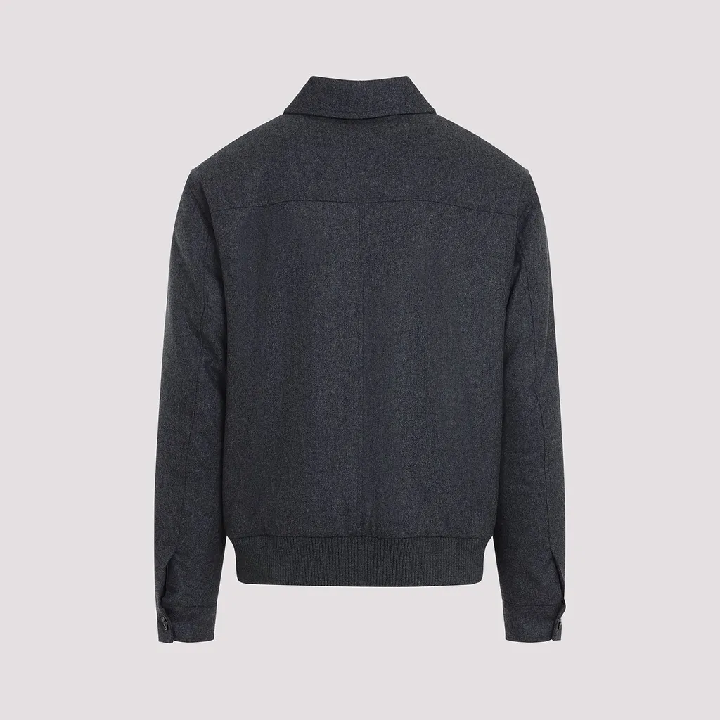 Kiton Zip-Up Bomber Jacket