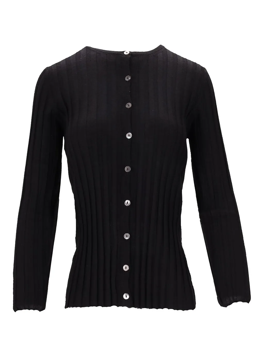 La Rose Long-Sleeved Crewneck Cardigan