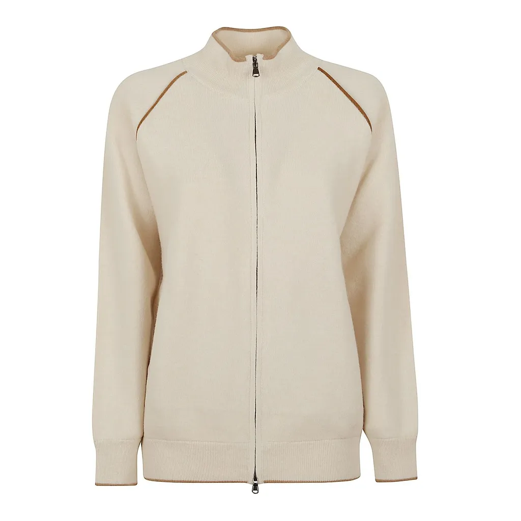 Kiton Zip-Up Knitted Sweater
