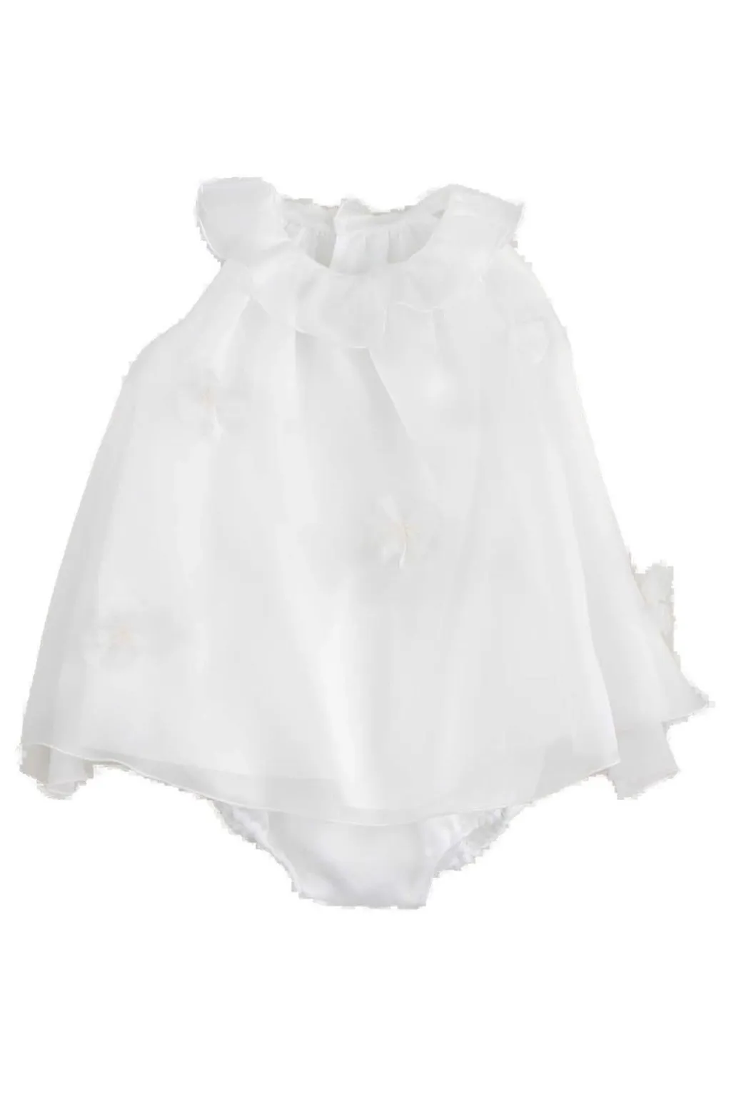 Belted Bow-Detailed Sleeveless Dress