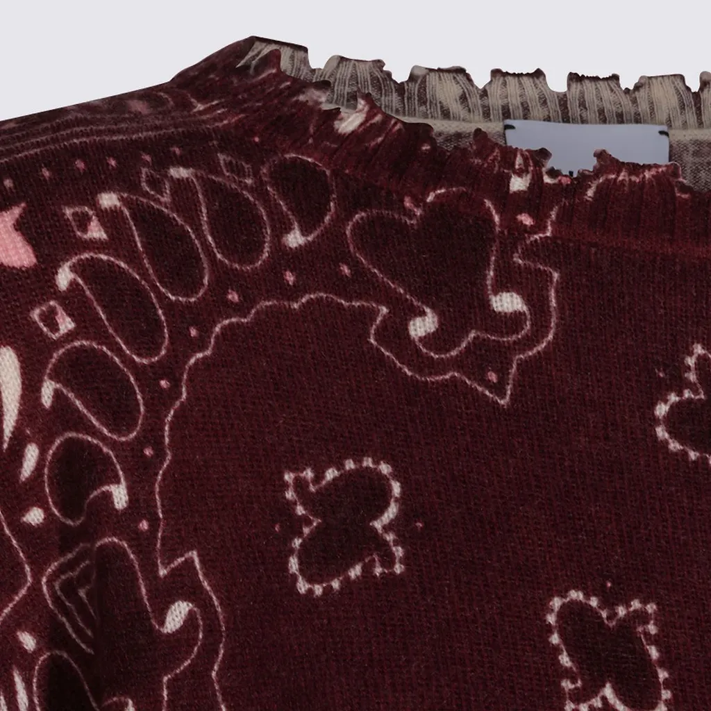 Paisley Distressed Knitted Sweater
