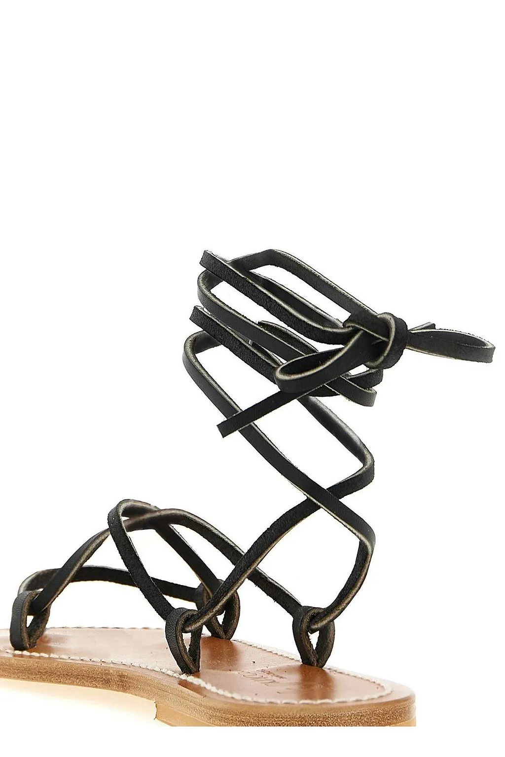 Bikini Lace-Up Thong Flat Sandals