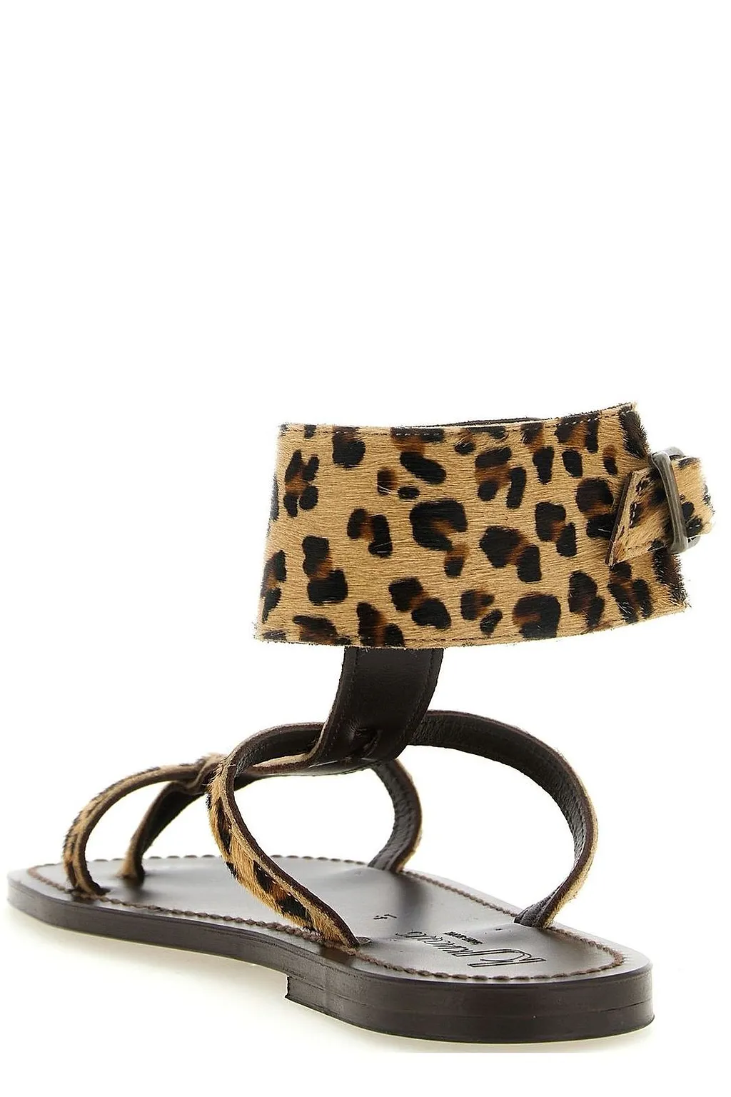 K.Jacques Caravelle Ankle-Strap Flat Sandals