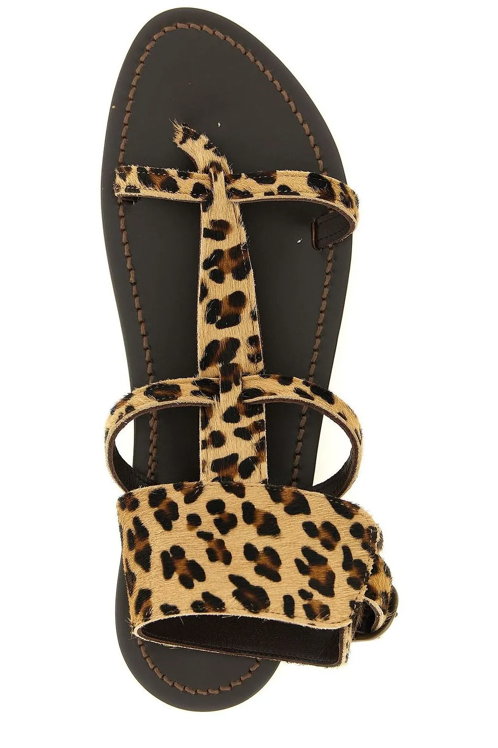 K.Jacques Caravelle Ankle-Strap Flat Sandals