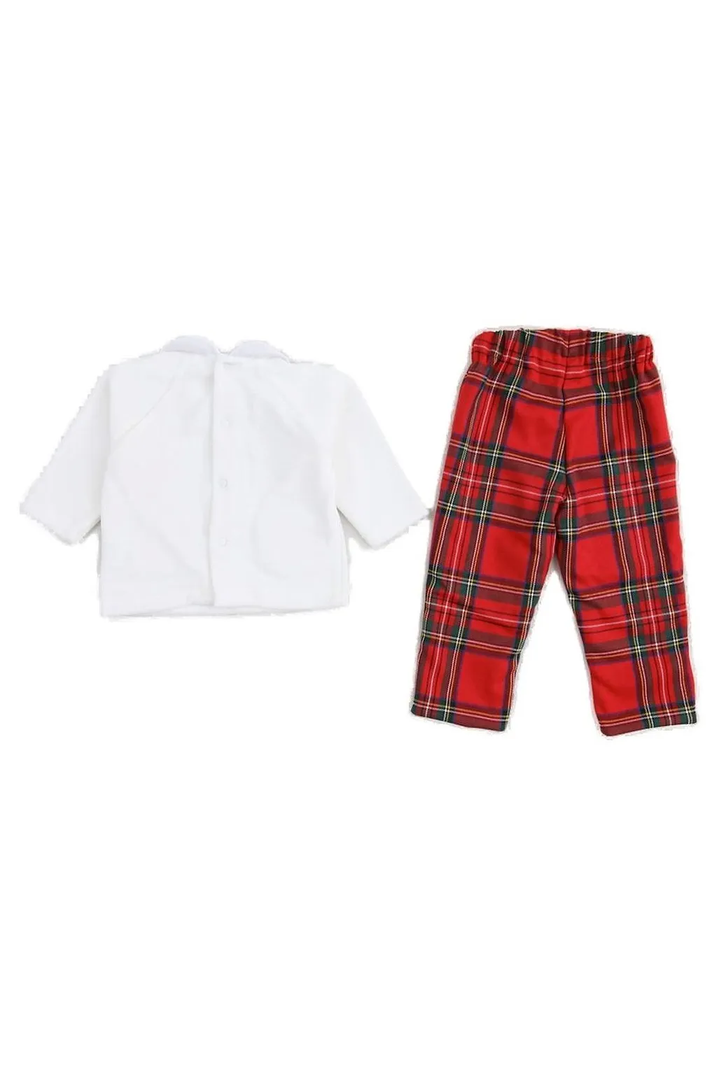 La Stupenderia Bow-Detailed Checked Two-Piece Suit