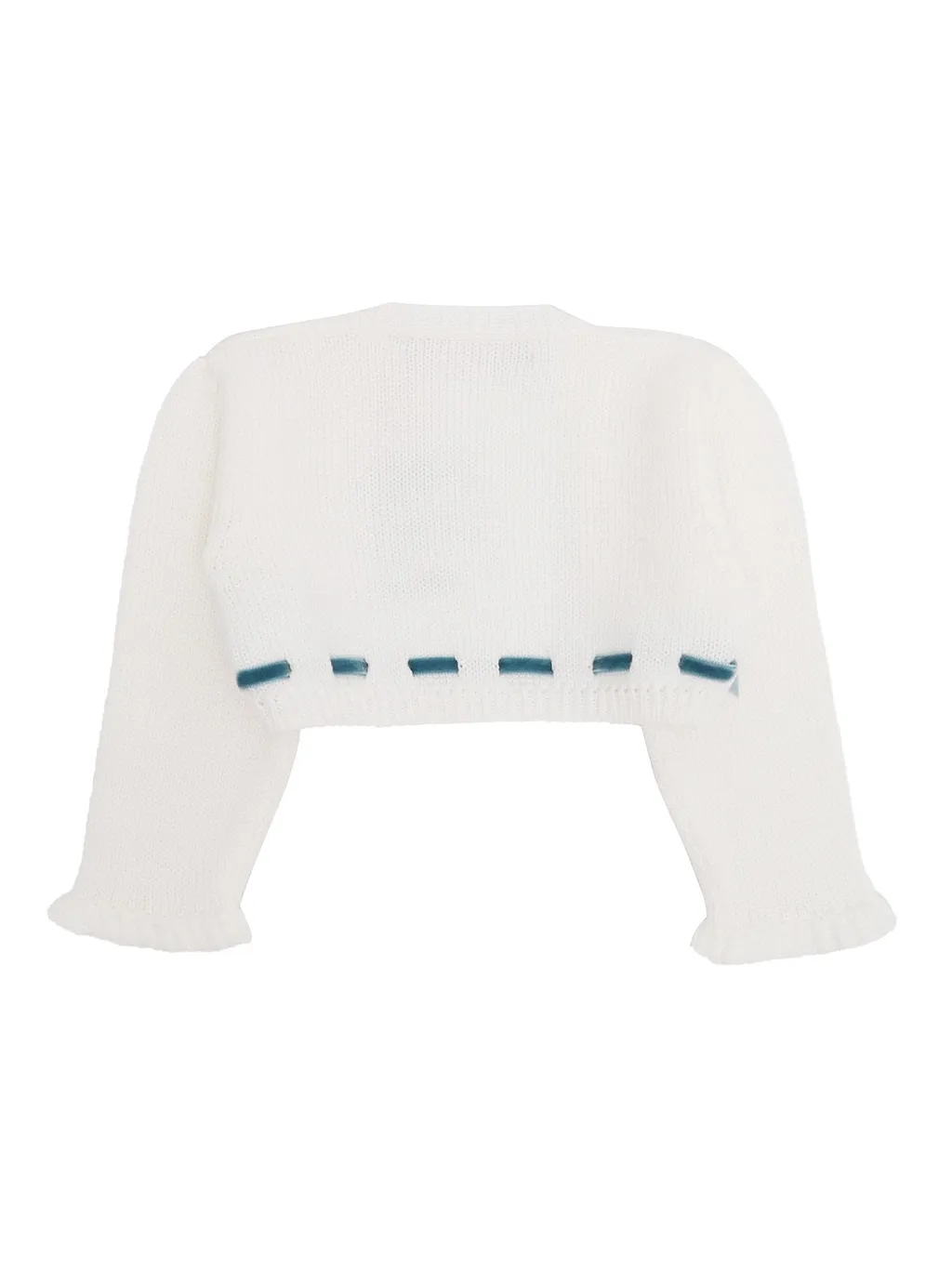 La Stupenderia Bow-Detailed Knitted Cardigan
