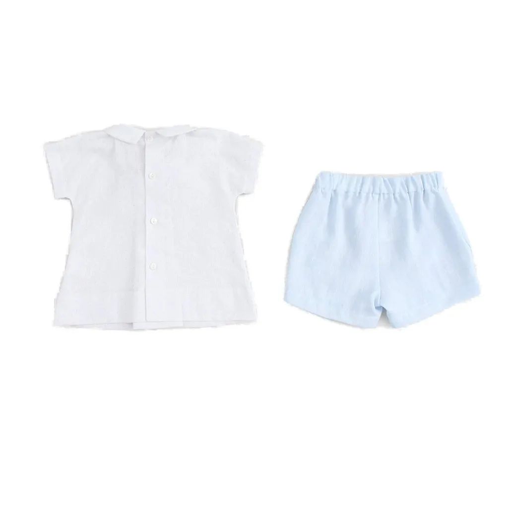 La Stupenderia Bow-Detailed Elasticated Waistband Shorts Set