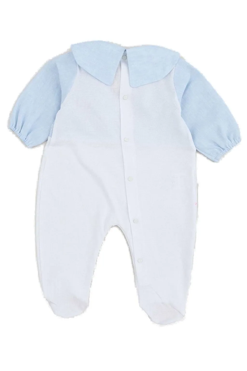 La Stupenderia Bow-Detailed Panelled Romper