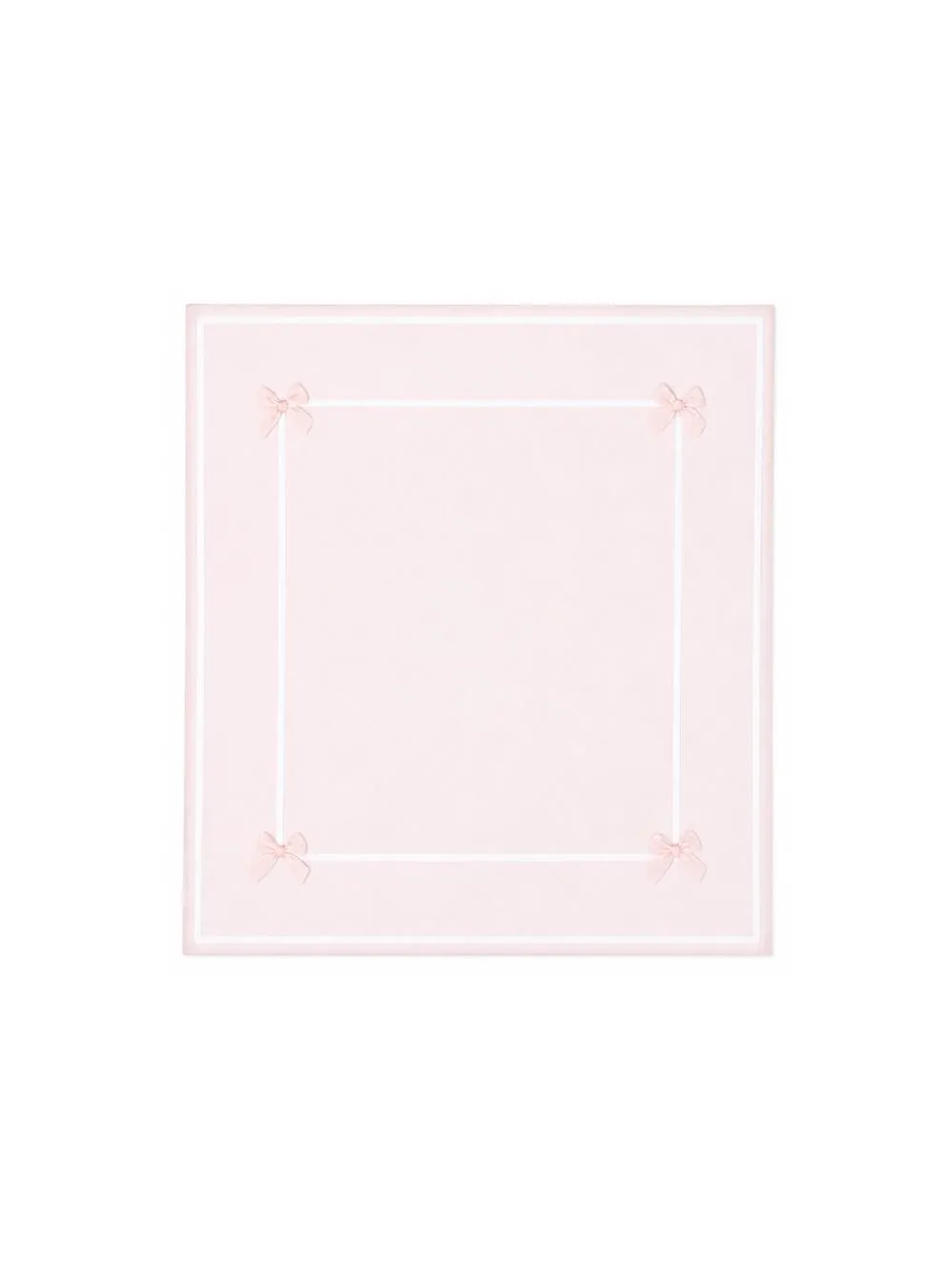 La Stupenderia Bow-Detailed Square Blanket