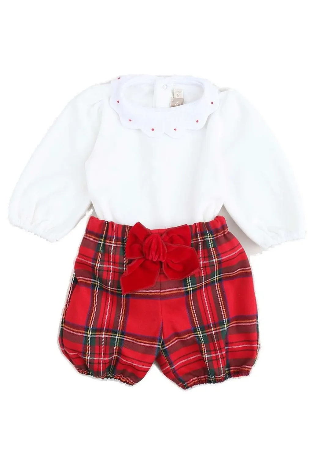 La Stupenderia Bow-Embellished Checked Two-Piece Suit