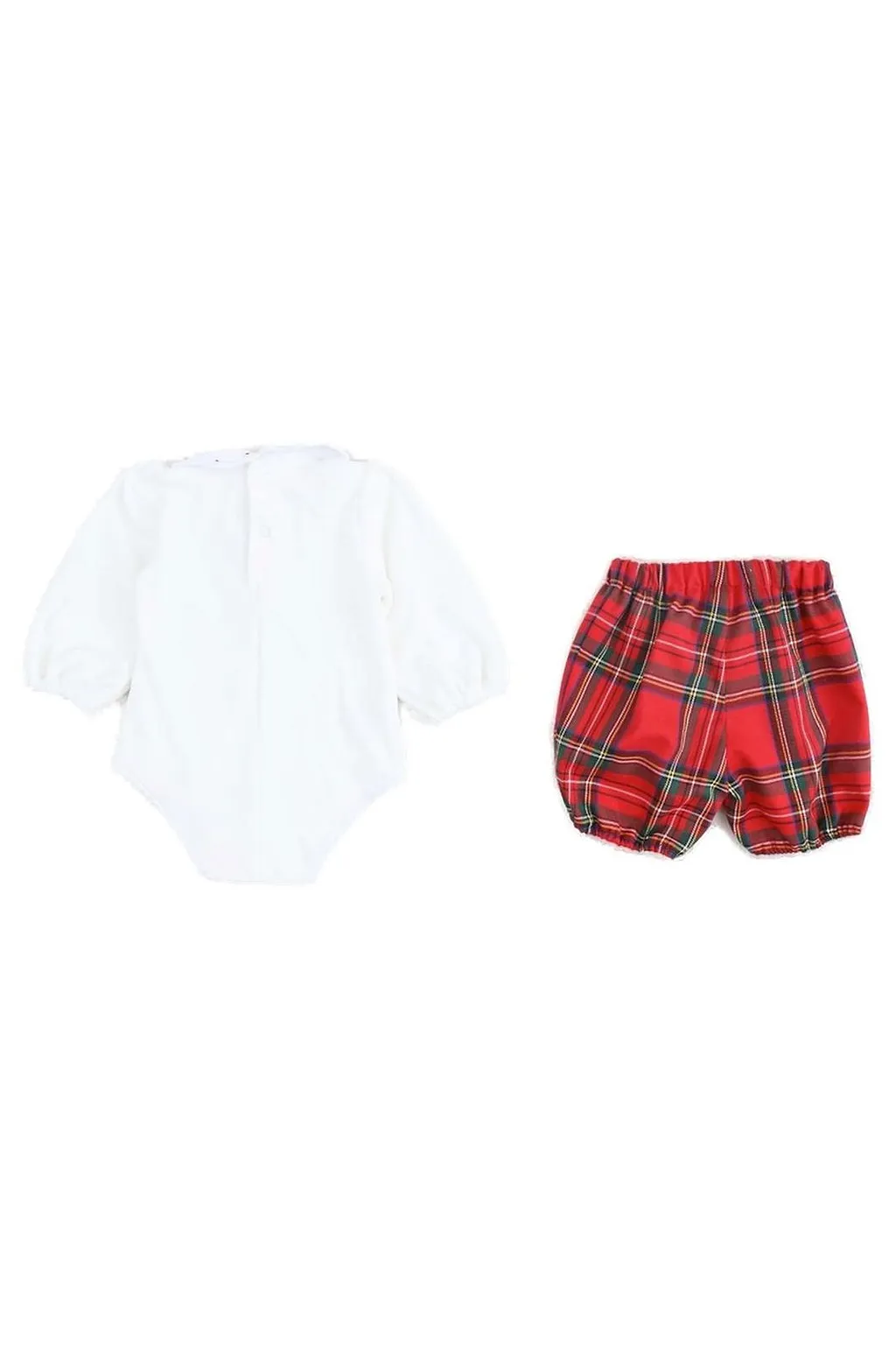 La Stupenderia Bow-Embellished Checked Two-Piece Suit
