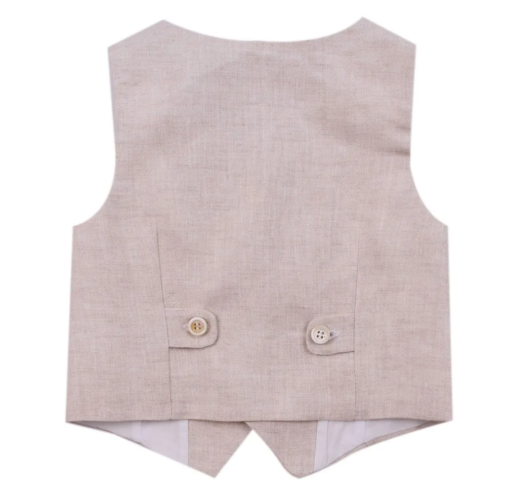 La Stupenderia Buttoned V-Neck Waistcoat
