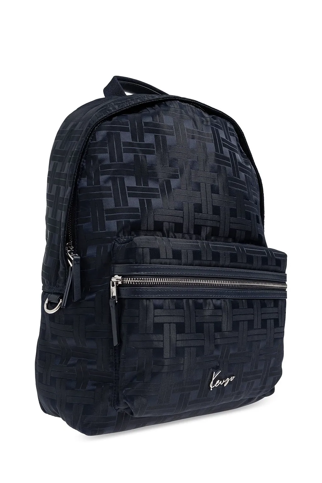 Kenzo Woven-Pattern Zipped Backpack
