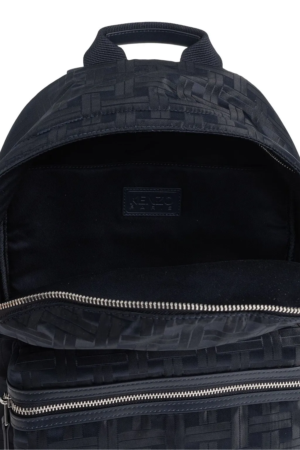 Kenzo Woven-Pattern Zipped Backpack