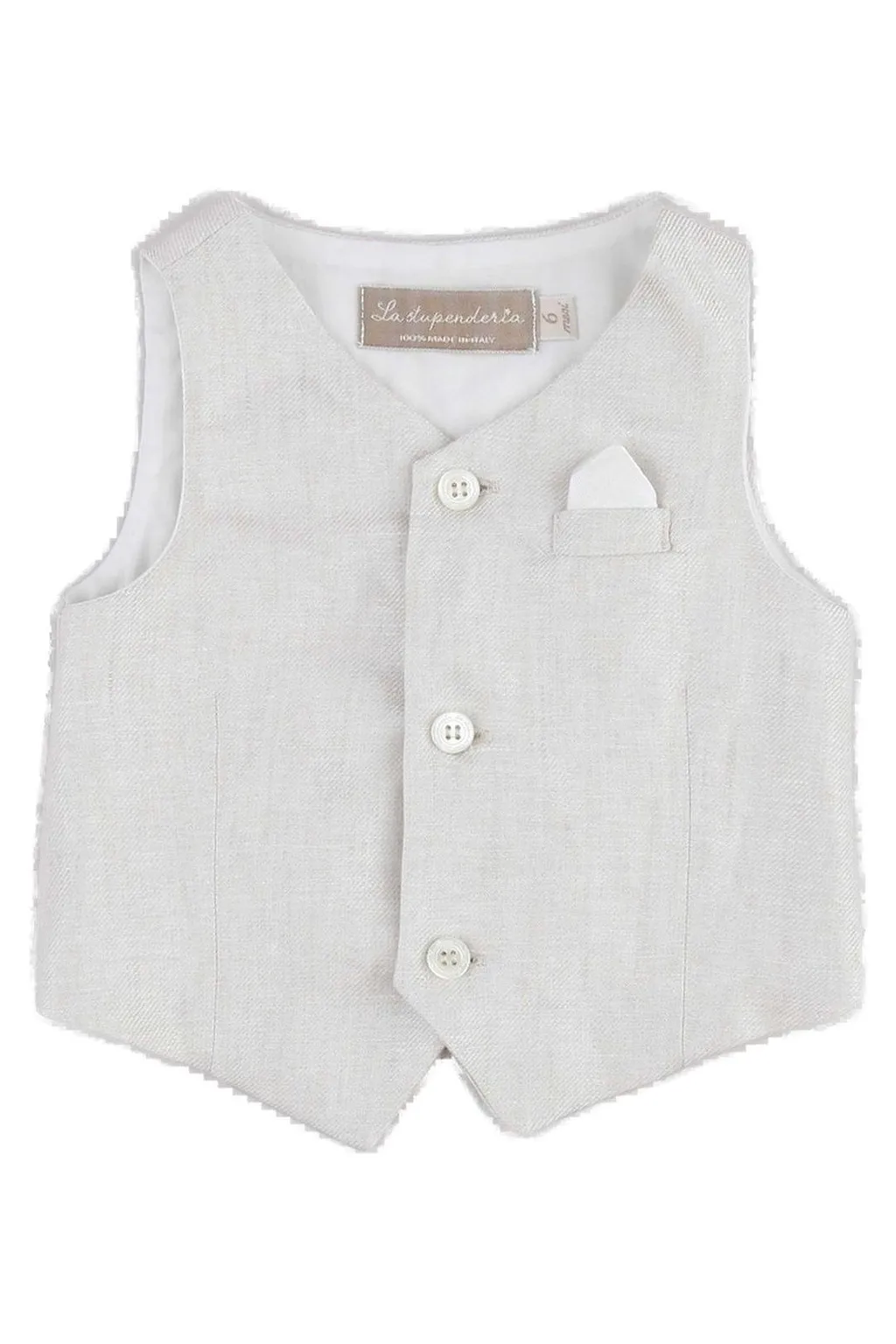 La Stupenderia Buttoned V-Neck Vest
