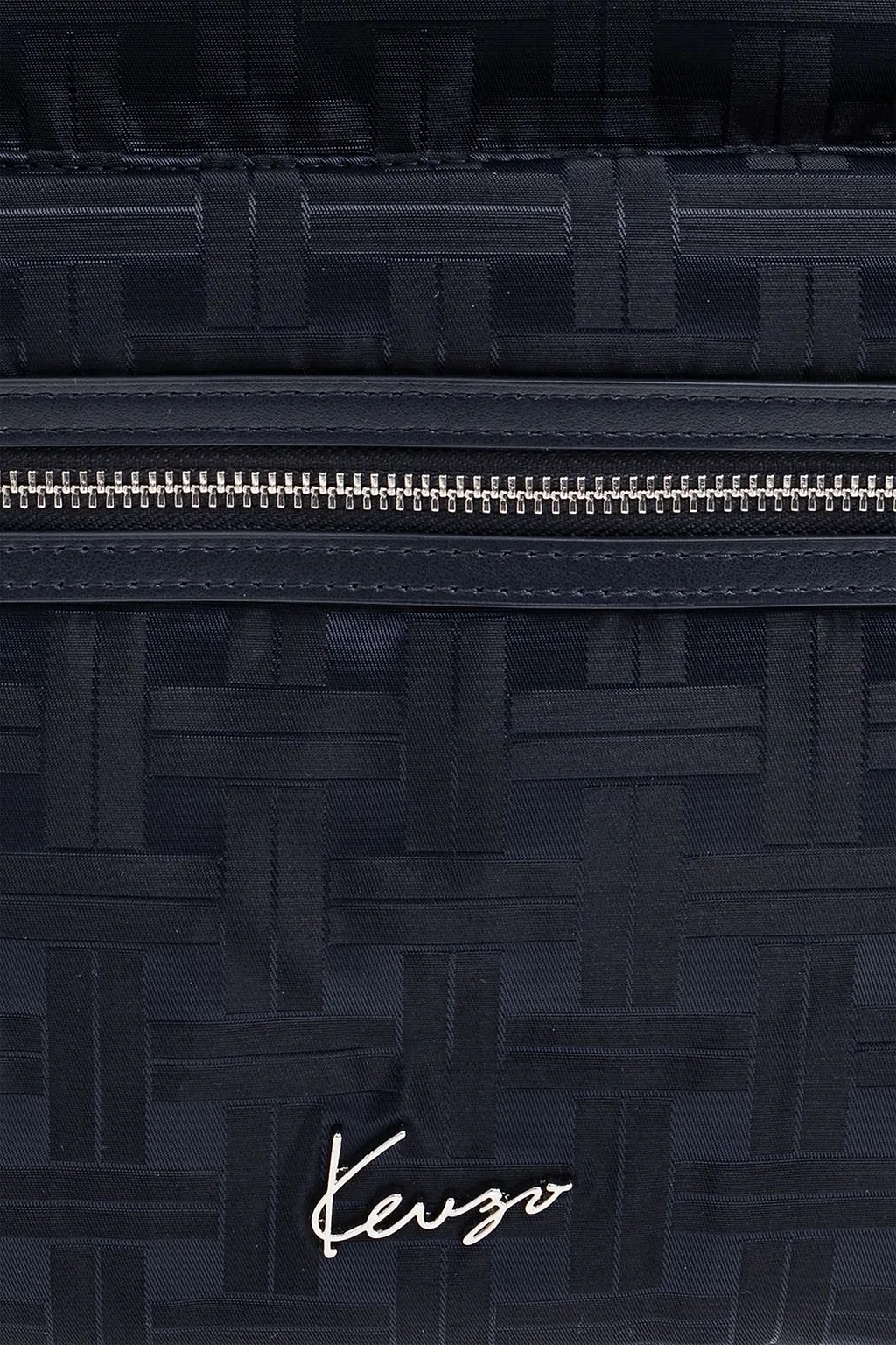 Kenzo Woven-Pattern Zipped Backpack