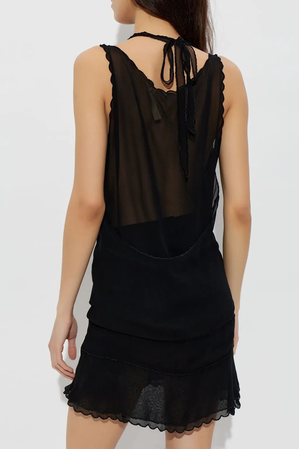 Knwls Deleria Sheer Mini Dress