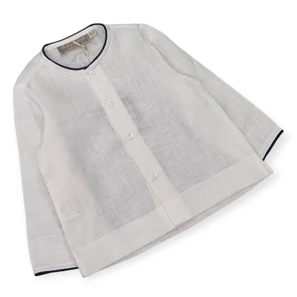 La Stupenderia Contrast Trim Crewneck Shirt