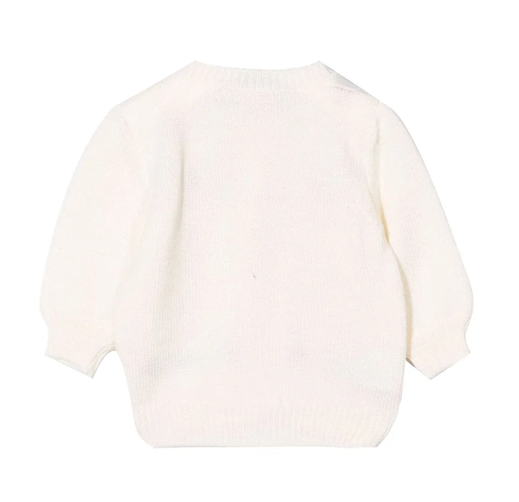 La Stupenderia Crewneck Long-Sleeved Cardigan