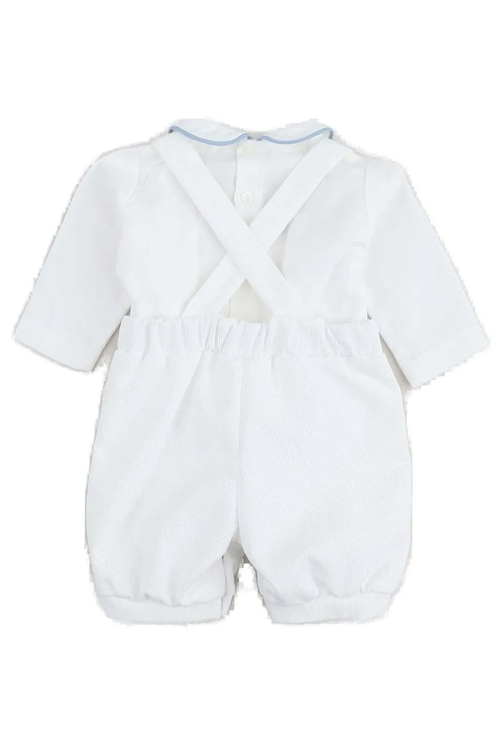 La Stupenderia Crossover-Strap Scalloped-Collar Suit