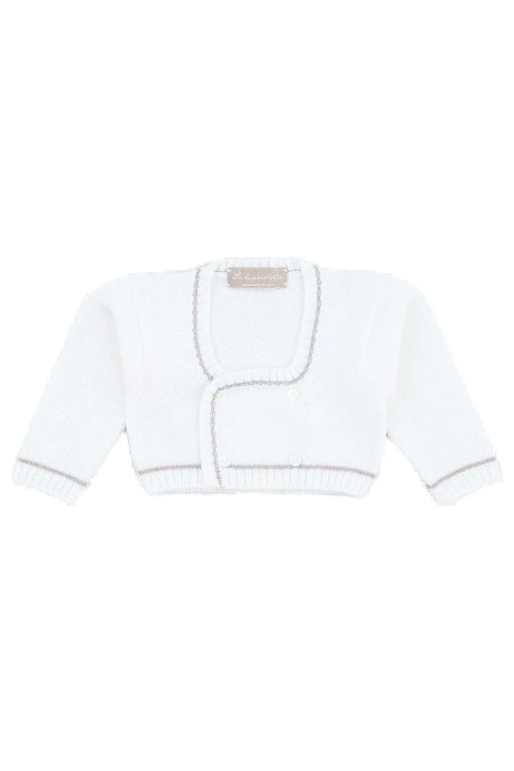 La Stupenderia Double Breasted Square-Neck Cardigan