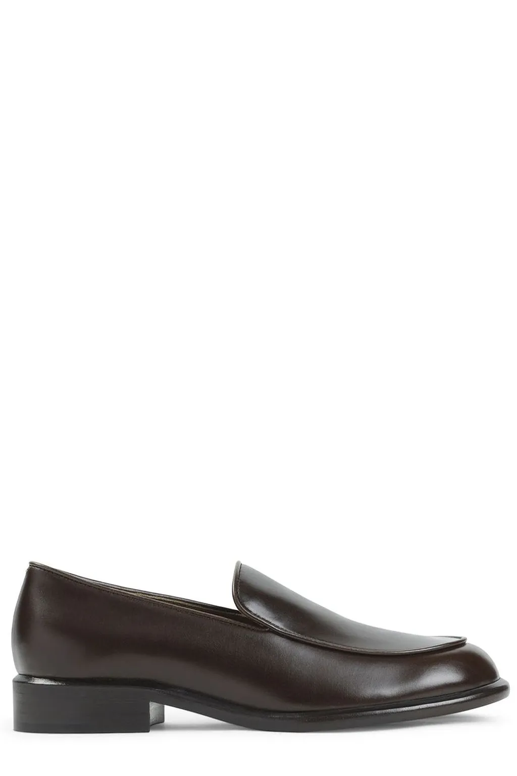 Khaite Almond Toe Slip-On Loafers