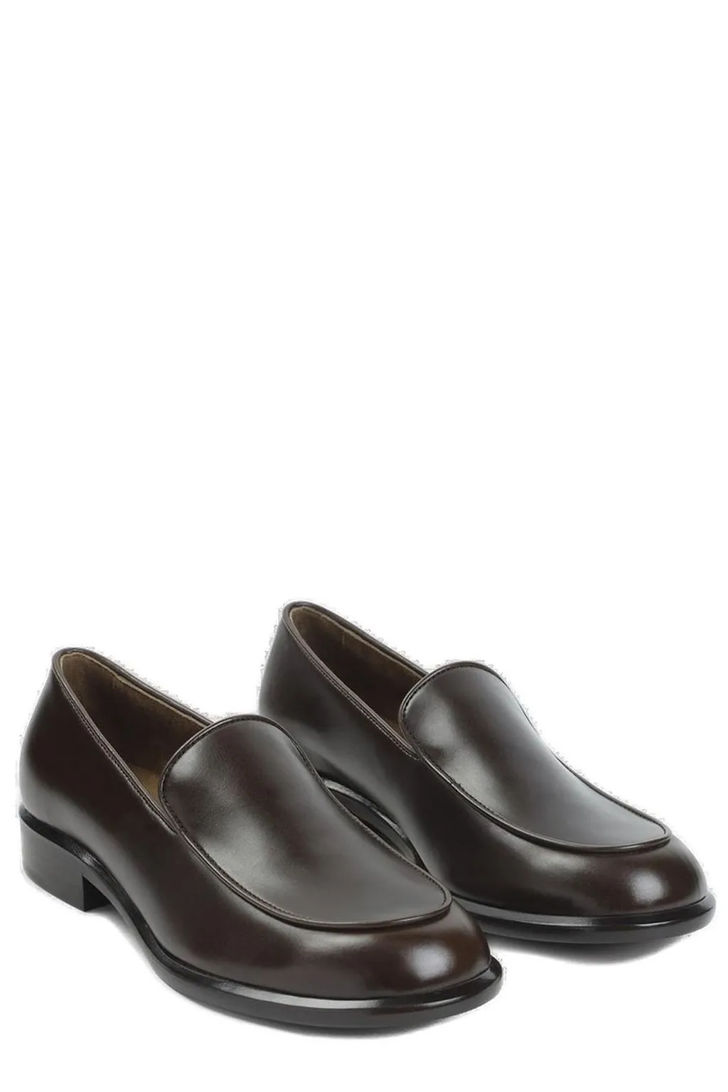 Khaite Almond Toe Slip-On Loafers