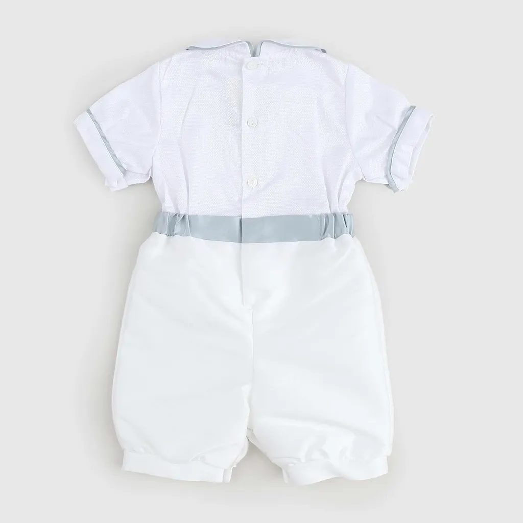 La Stupenderia Elasticated Waist Buttoned-Cuff Romper