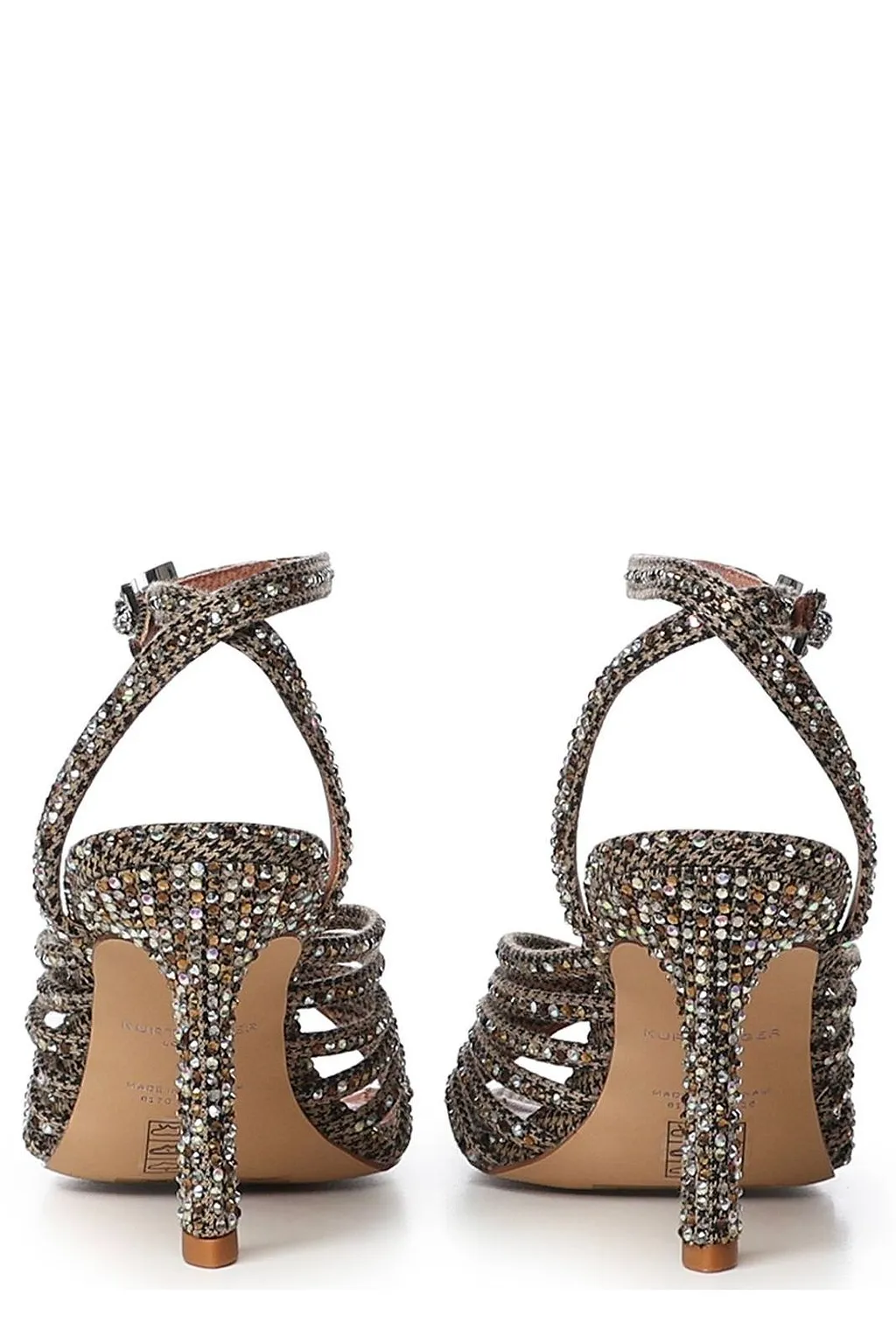Kurt Geiger Crystal Strappy Heeled Sandals