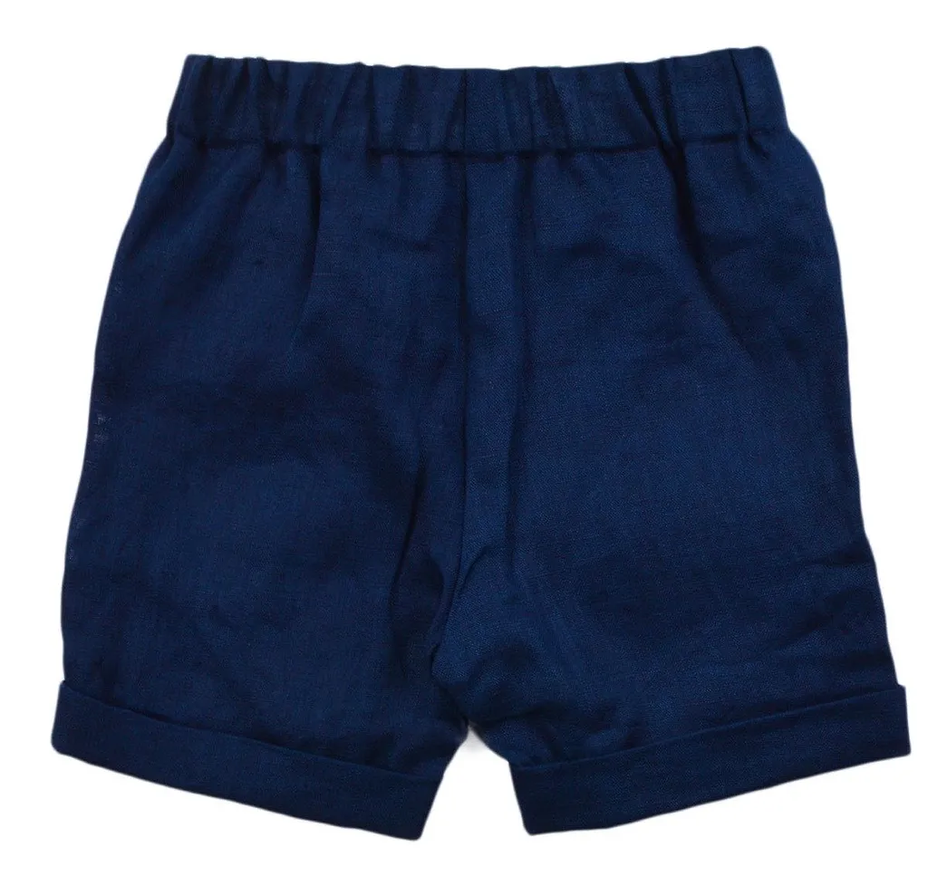 La Stupenderia Elasticated Waist Turn-Up Hem Shorts