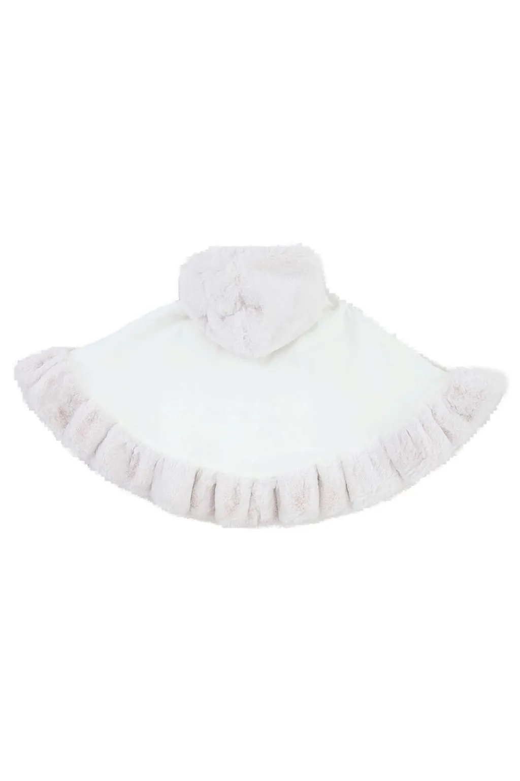 La Stupenderia Faux Fur-Trim Hooded Cape