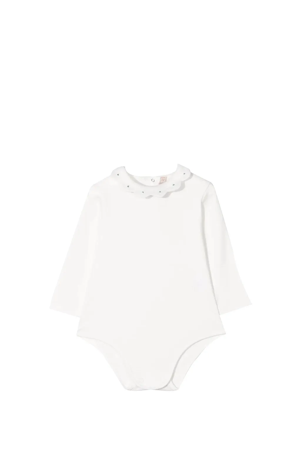 La Stupenderia Embroidered Long-Sleeved Bodysuit
