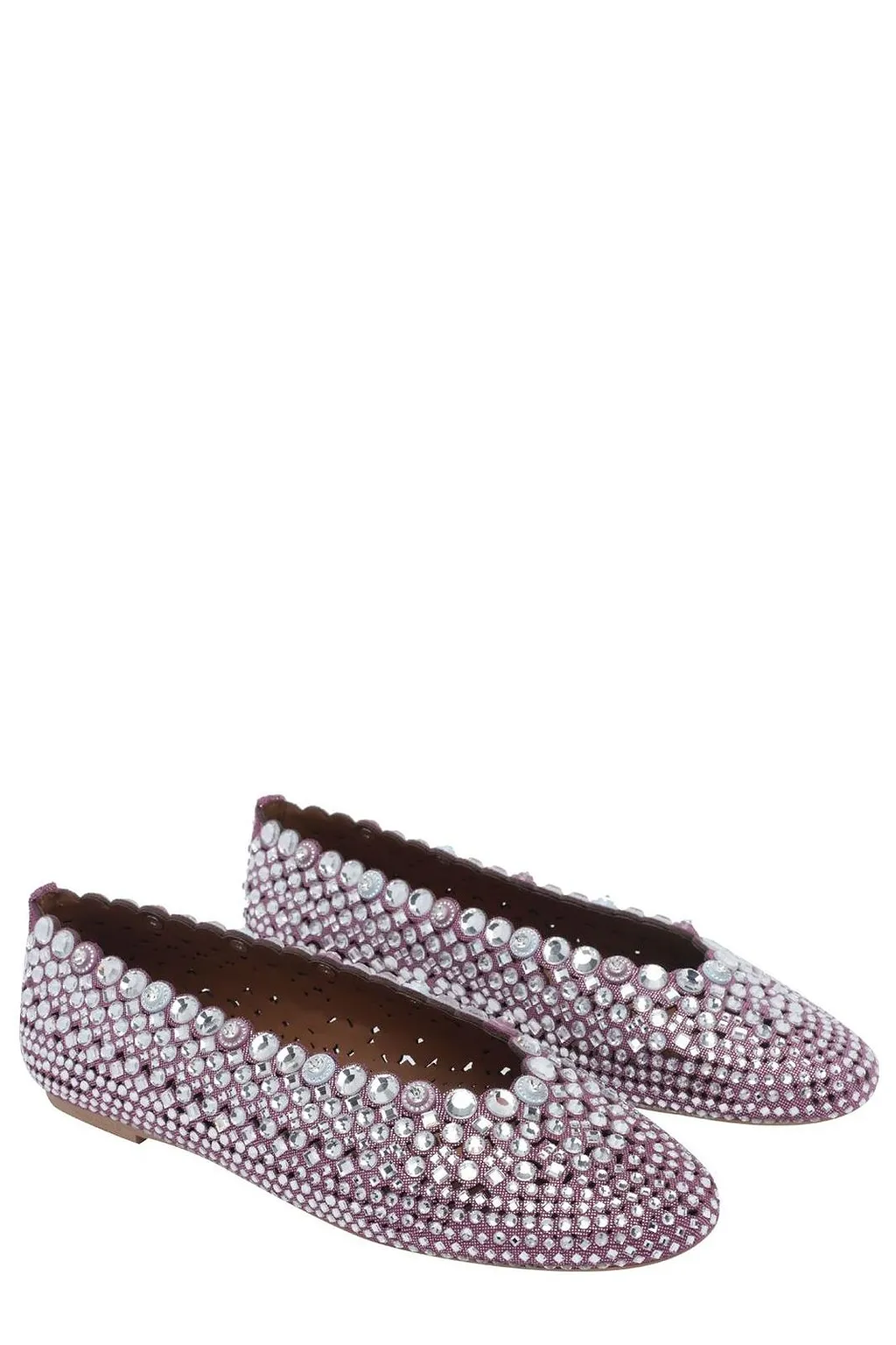 Kurt Geiger Crystal Studded Ballet Flats