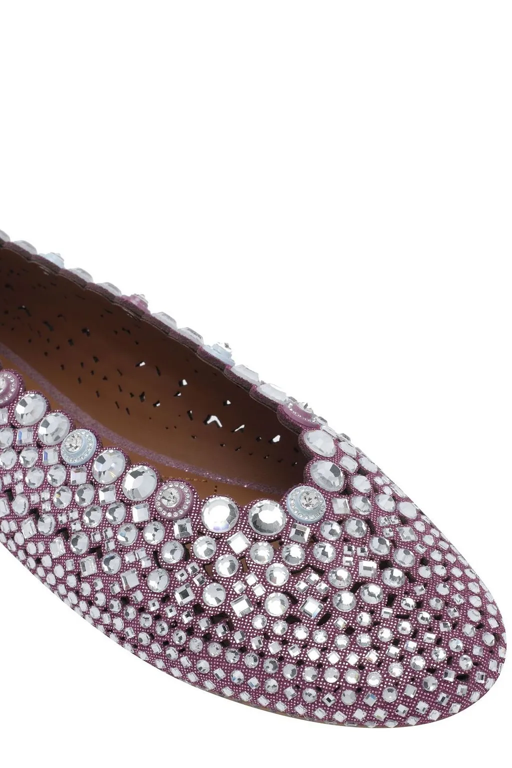 Kurt Geiger Crystal Studded Ballet Flats