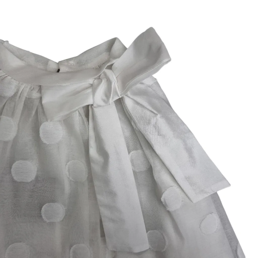 La Stupenderia Floral Tie Waist Ruffled Dress