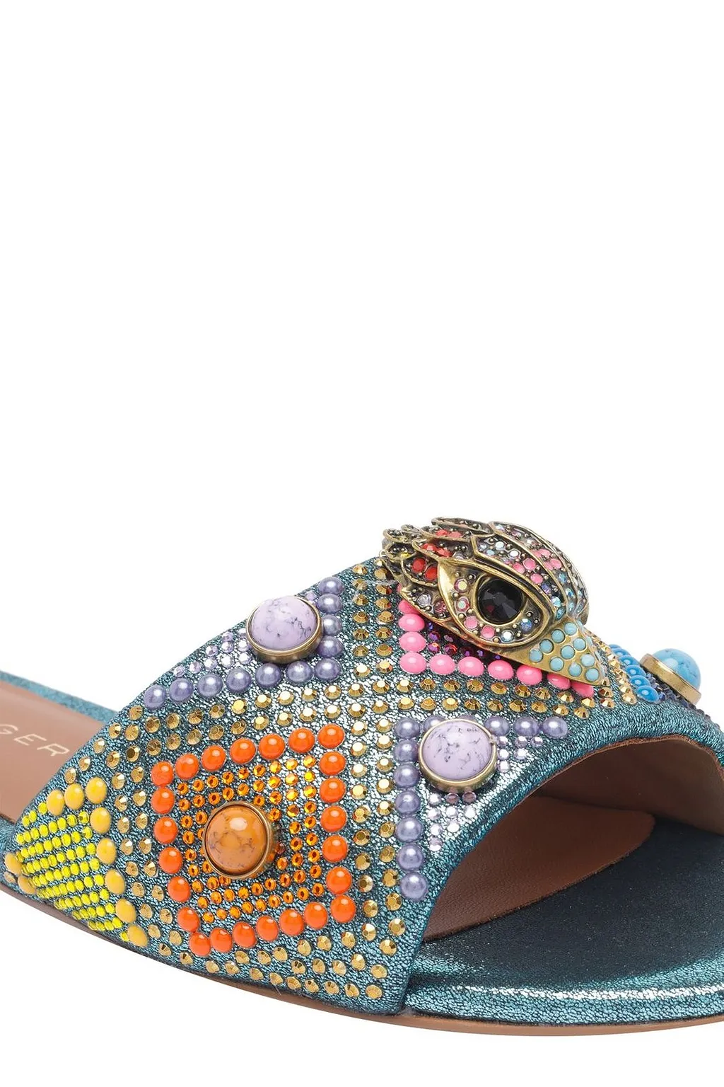 Kurt Geiger London Kensington Jewel Flat Sandals