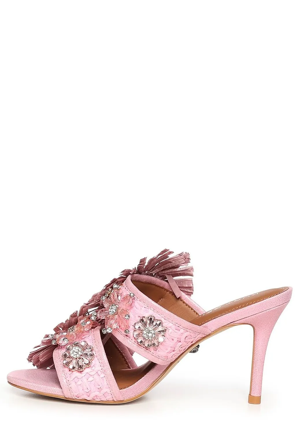 Kurt Geiger Embellished Fringed Heeled Sandals
