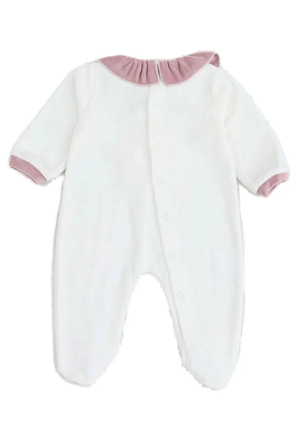 La Stupenderia Heart Bow Detailed Ruffled-Collar Pajamas