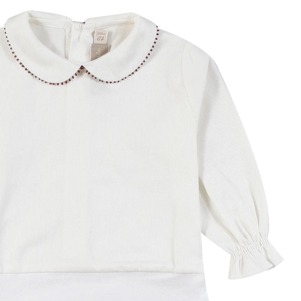 La Stupenderia Long Sleeved Polo Collar Bodysuit