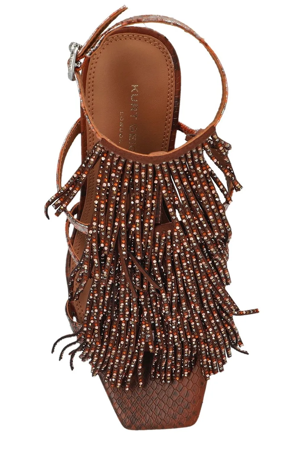 Kurt Geiger Fringe Embellished Heeled Sandals