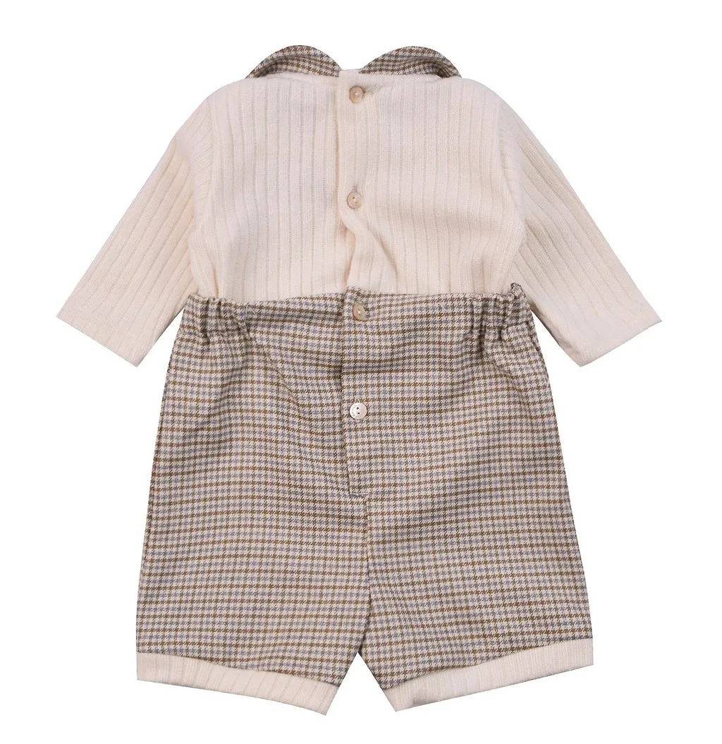 La Stupenderia Panelled Checked Jumpsuit