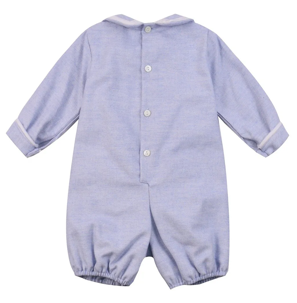 Pleated Long Sleeved Romper